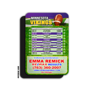 4" x 6" Football Schedule Magnet - Image 2