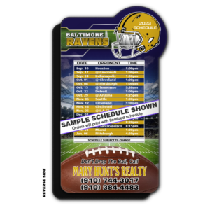 4" x 7" Special Football Schedule Magnet - Image 2