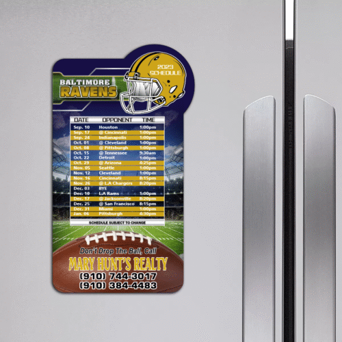 4" x 7" Special Football Schedule Magnet - Image 3