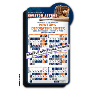 4" x 7" Special Baseball Schedule Magnet - Image 2