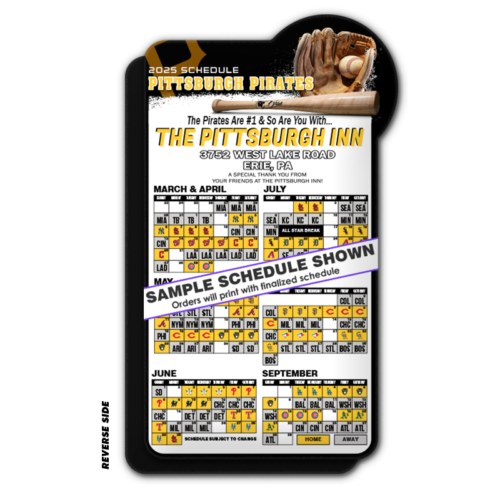 4" x 7" Special Baseball Schedule Magnet