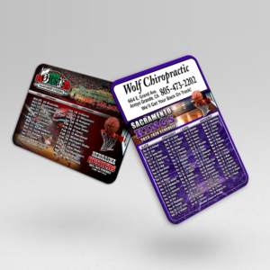 4" x 6" Basketball Schedule Magnet