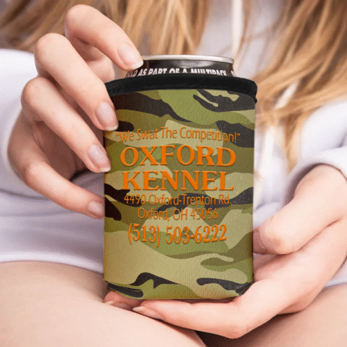 Camo Collapsible Can Cooler - Image 2