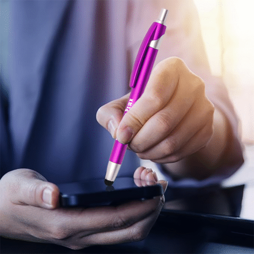 Retractable Plastic Stylus Pens - Image 3