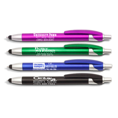 RETRACTABLE PLASTIC STYLUS PENS