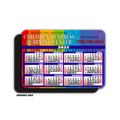 Rainbow Colors Calendar Magnet (Horizontal)