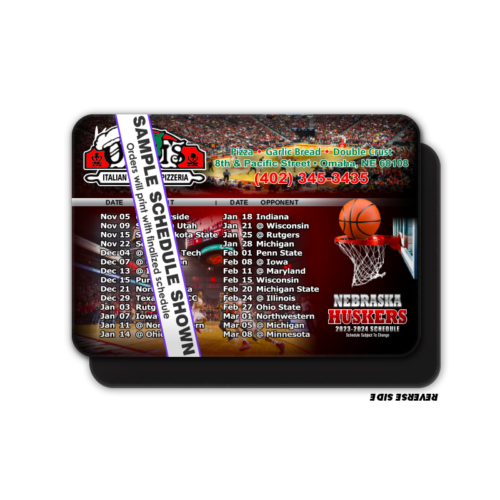 Horizontal Basketball Schedule Magnet