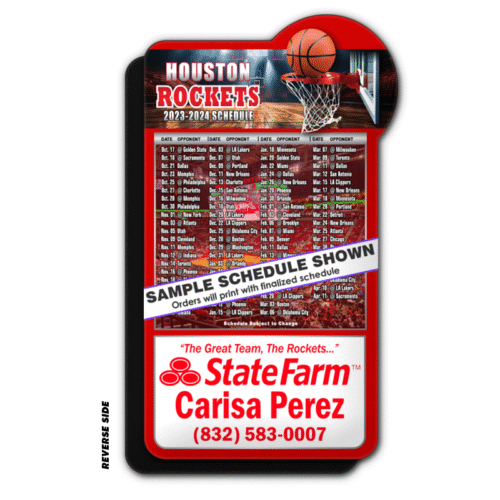 4" x 7" Special Basketball Schedule Magnet - Image 2
