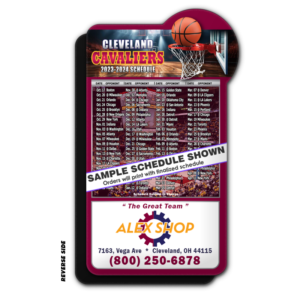 4" x 7" Special Basketball Schedule Magnet - Image 3