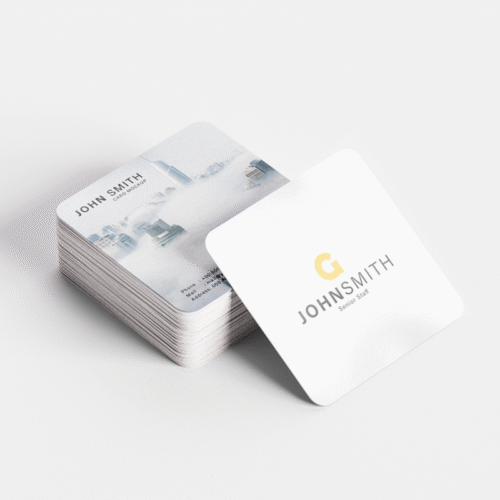 Square High Glossy Business Cards - Image 2