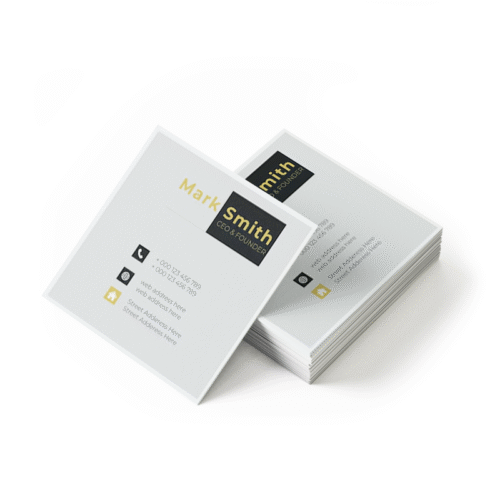 Square Matte Business Cards