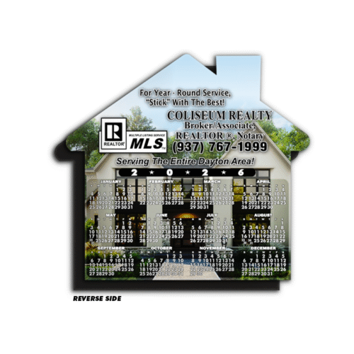 Assorted Houses Calendar Magnet β House Shape