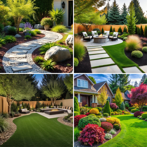 Assorted Yard Landscapes Calendar Magnet β House Shape - Image 2