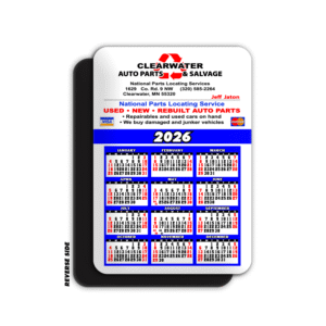 Blue Calendar Magnet