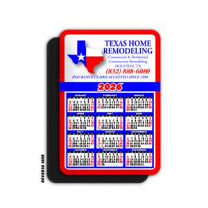 Red-Blue Calendar Magnet