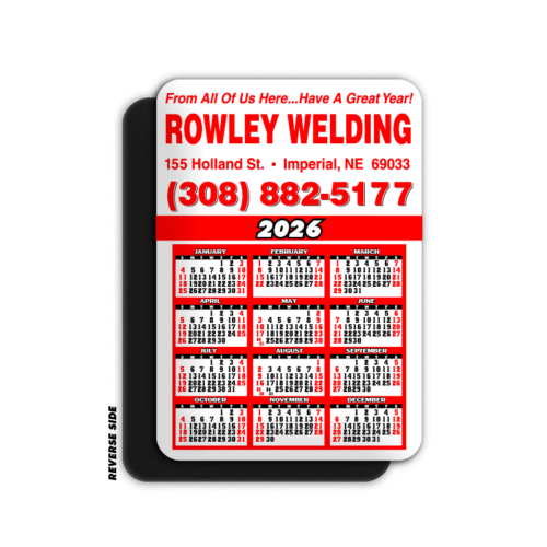 Red Calendar Magnet