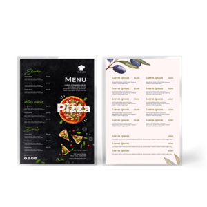 Laminated Menu