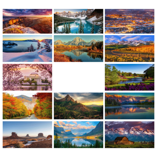 American Scenic Wall Calendar - Image 2