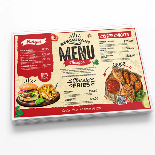 Laminated Menu - Image 2